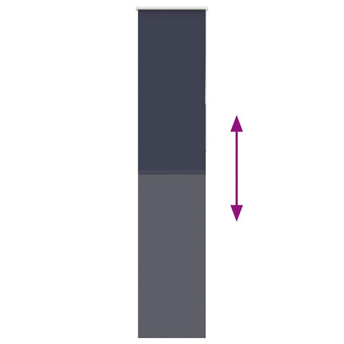 VIDAXL Store enrouleur occultant largeur du tissu 55,7 cm polyester