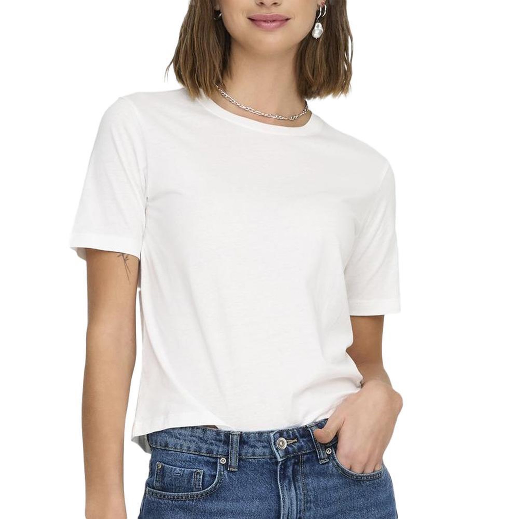 JACQUELINE DE YONG T shirt  Femme JDY Rex. Coloris disponibles : Blanc
