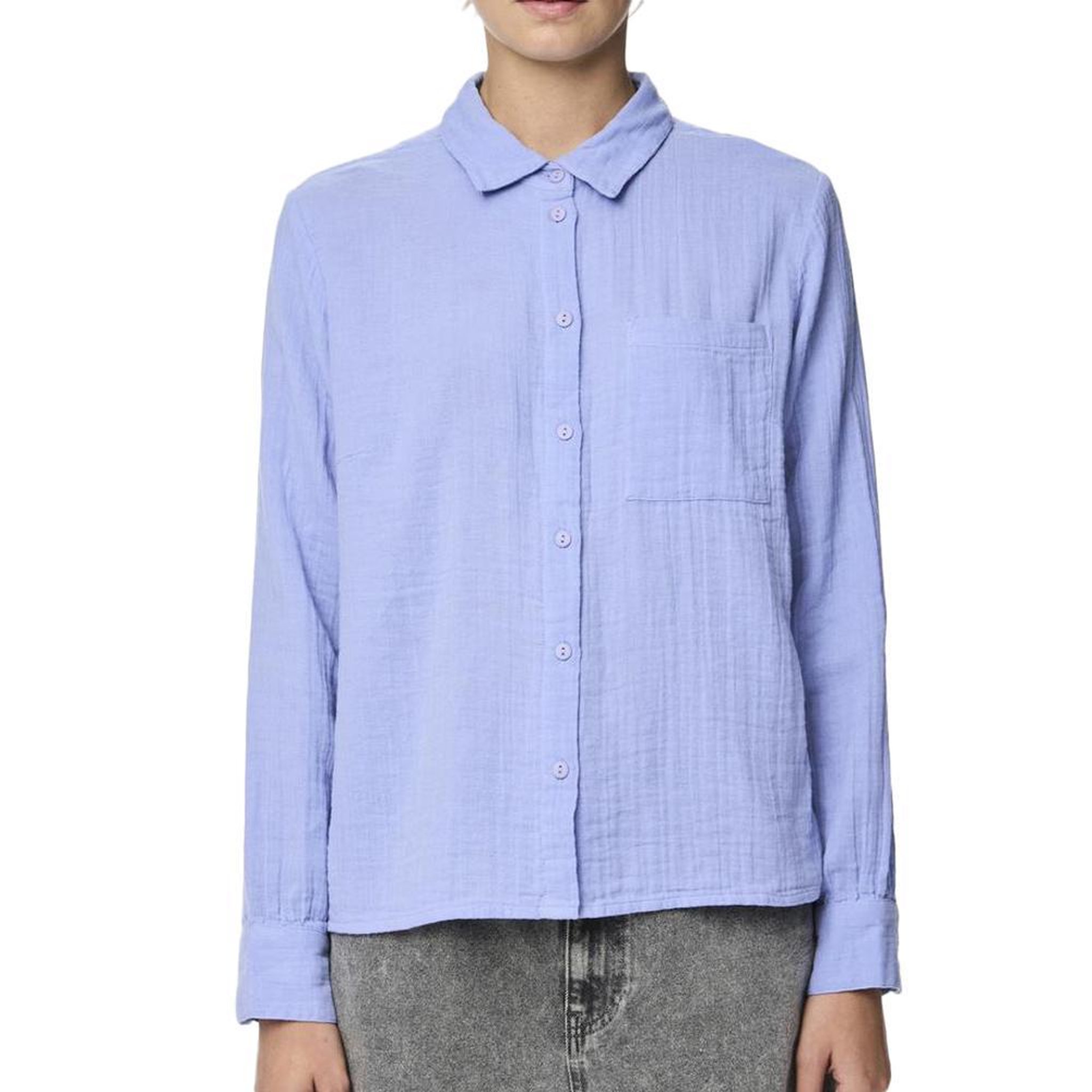 Pieces Chemise Bleu Femme Pieces Kappel. Coloris disponibles : Bleu
