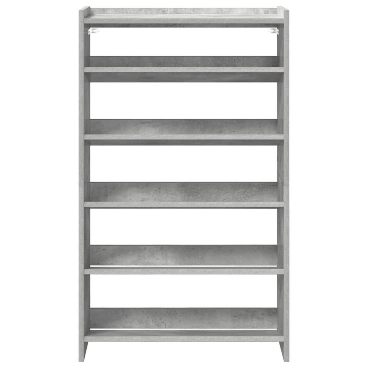 VIDAXL Etagere a chaussures gris beton 60x25x81 cm bois d'ingenierie