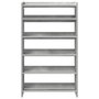 Voir la diapositive 4 : VIDAXL Etagere a chaussures gris beton 60x25x81 cm bois d'ingenierie