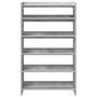 Voir la diapositive 4 : VIDAXL Etagere a chaussures gris beton 60x25x81 cm bois d'ingenierie