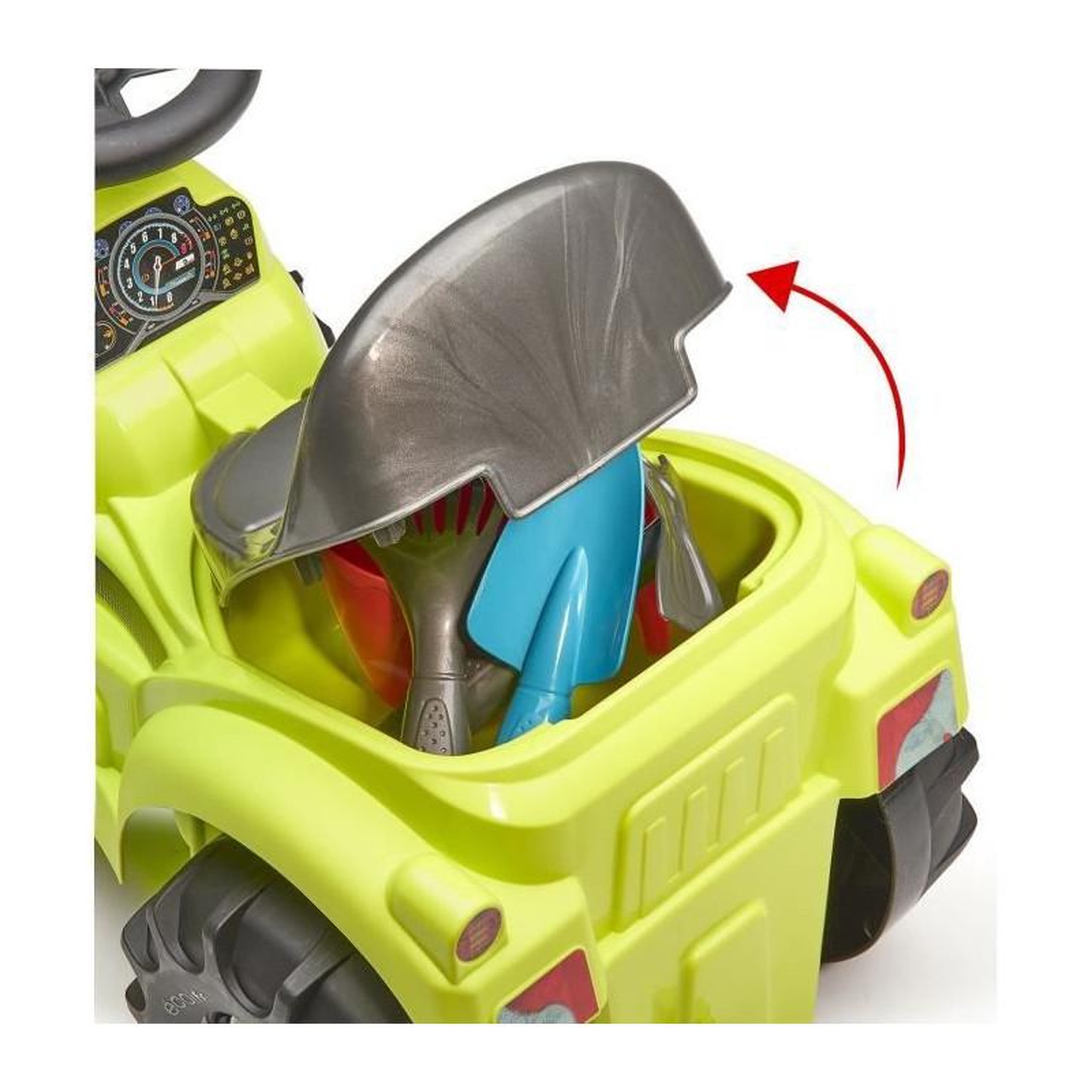 Voir la diapositive 5 : Ecoiffier Tracteur porteur avec remorque Ecoiffier vert