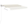Voir la diapositive 4 : VIDAXL Auvent manuel retractable 400x350 cm Creme