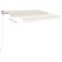 Voir la diapositive 4 : VIDAXL Auvent manuel retractable 400x350 cm Creme