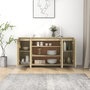 Voir la diapositive 3 : VIDAXL Buffet chene sonoma 135x41x75 cm bois d'ingenierie