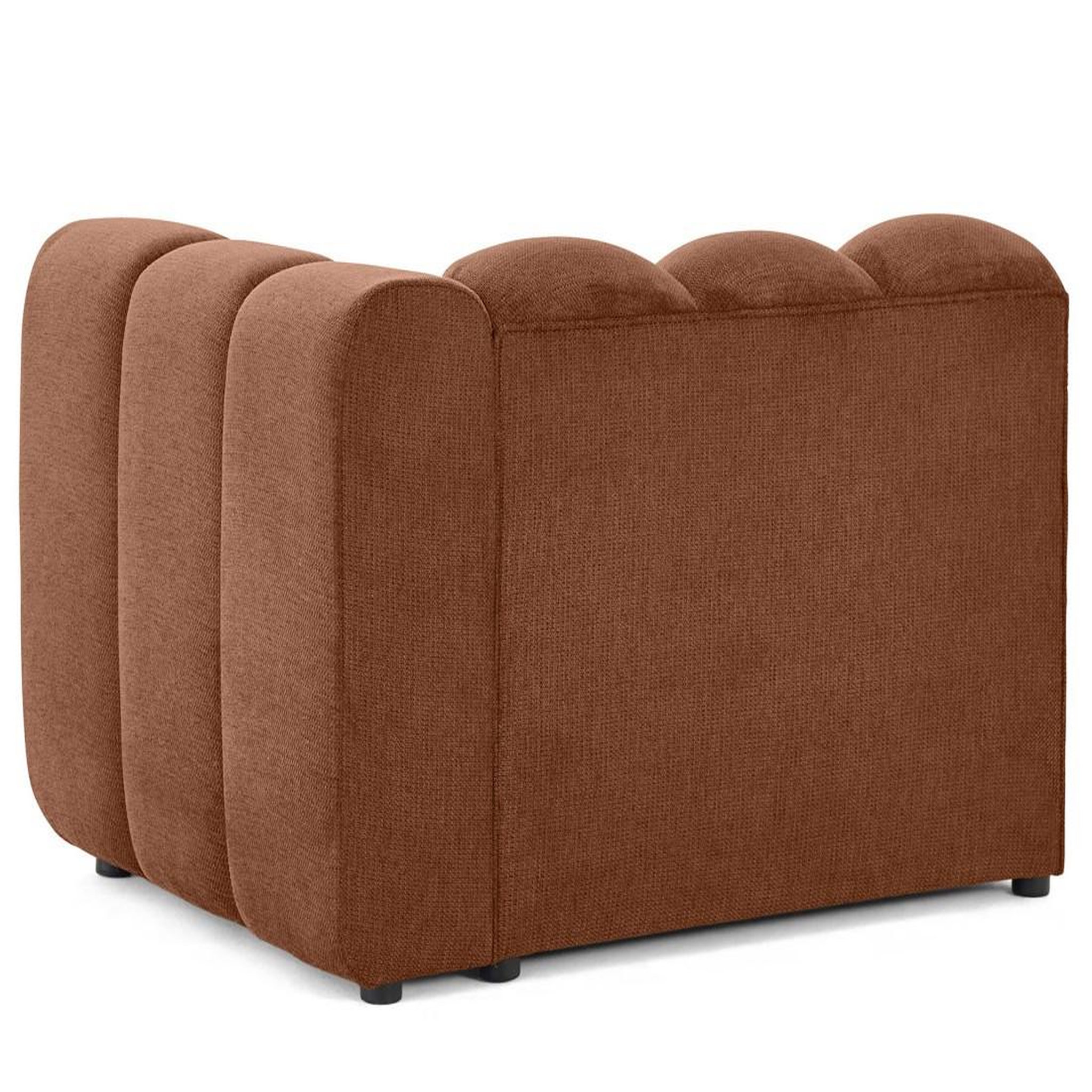 Voir la diapositive 5 : LISA DESIGN Debbie - module d'assise droit en tissu texturé