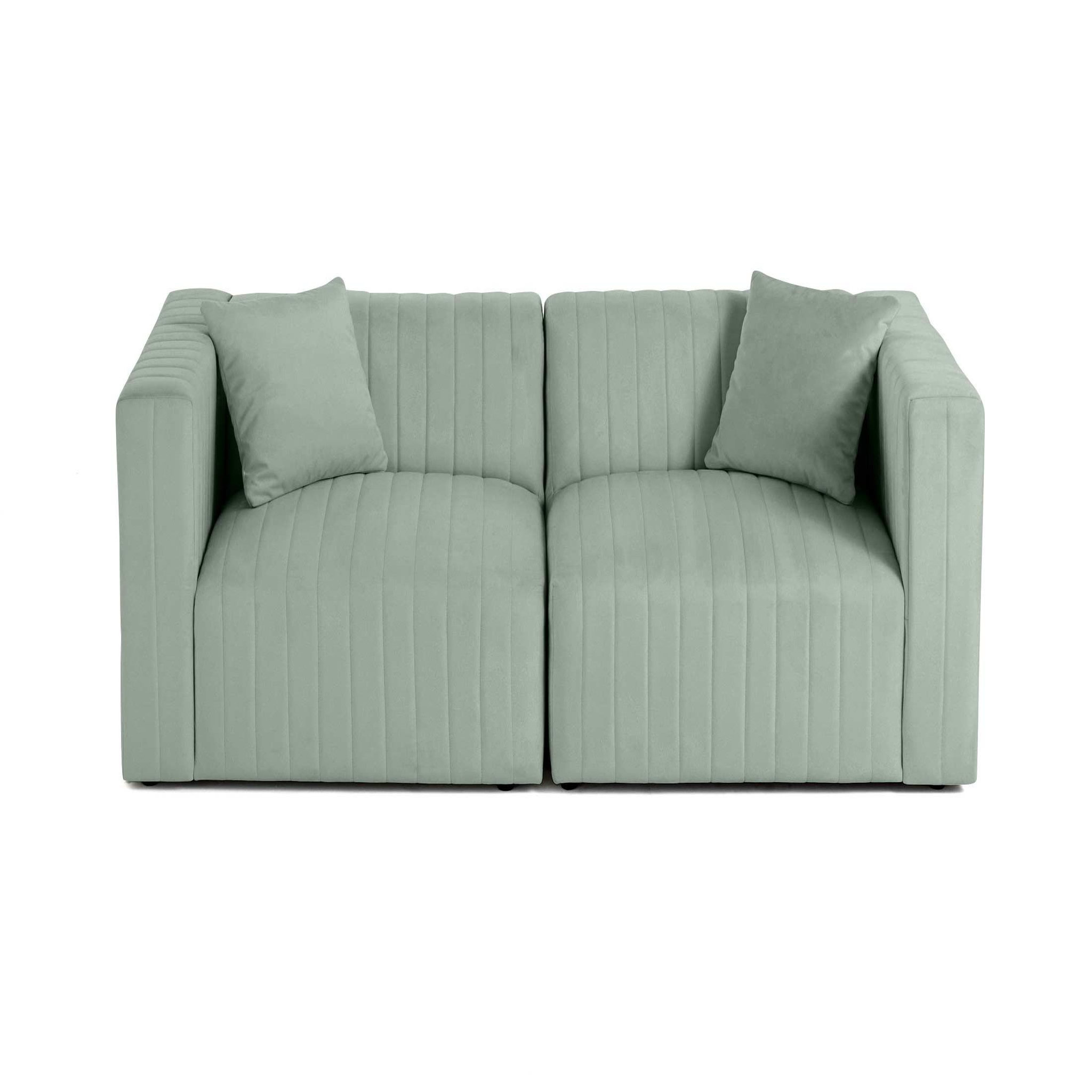 Voir la diapositive 1 : LISA DESIGN Nova - canapé modulable 2 places - en velours