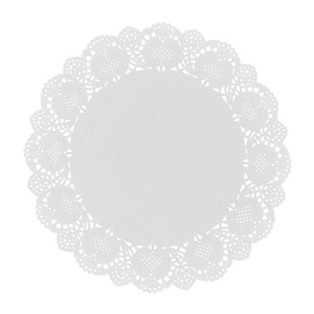 Paris Prix Lot de 20 Napperons  Lily Cook  21cm Blanc