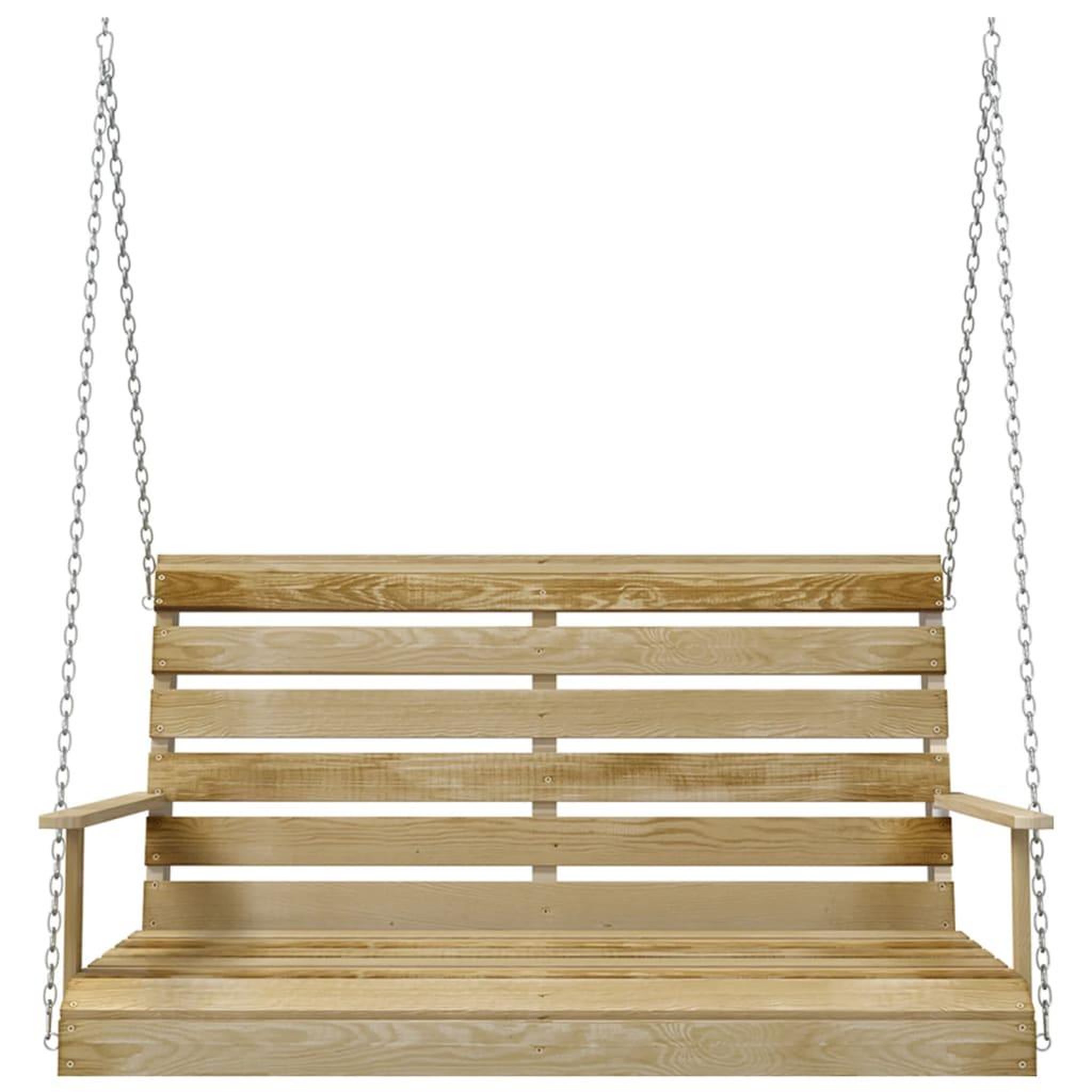 Voir la diapositive 3 : VIDAXL Balancelle 110 cm bois de pin impregne