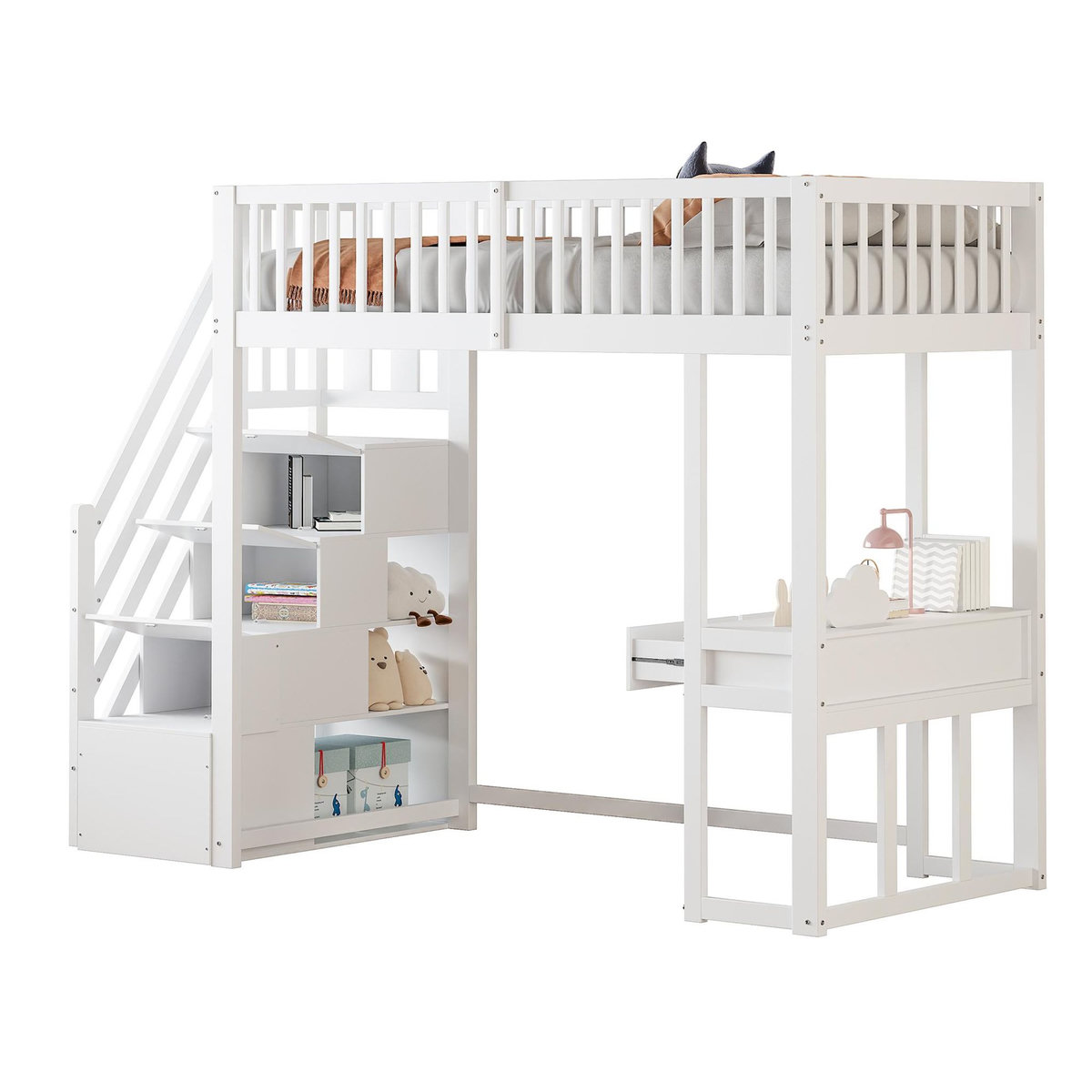 MERAX Lit mezzanine enfant