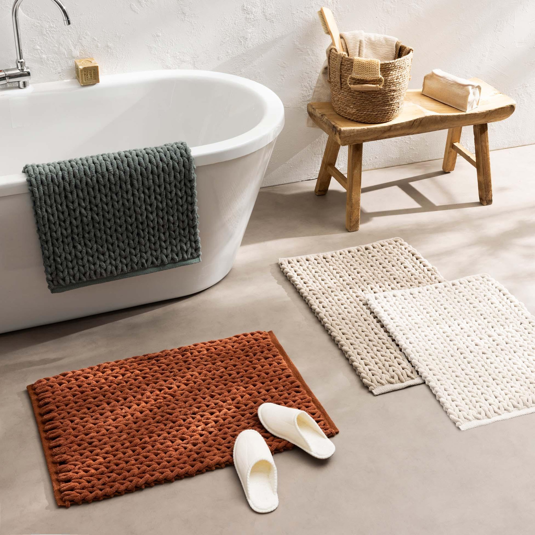 Voir la diapositive 5 : Eden Tapis de bain chenille arielle