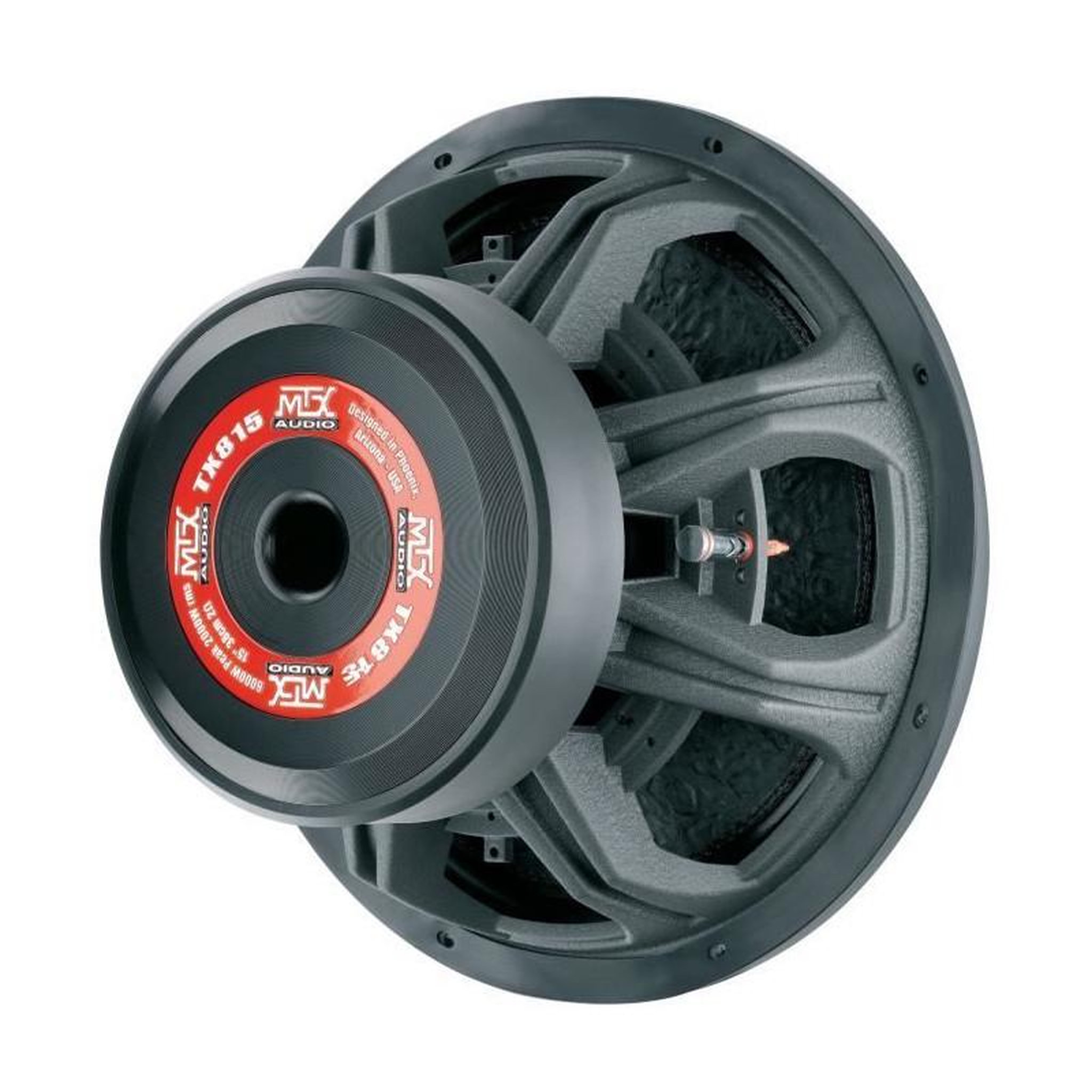Voir la diapositive 2 : MTX AUDIO MTX TX815 Subwoofer voiture HighEnd 38cm 2000W RMS 2O châssis alu bobine 3 pour caisson clos ou reflex membrane fibre