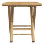Voir la diapositive 4 : VIDAXL Table de jardin pliable 45x45x45 cm bambou