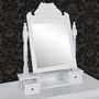 Voir la diapositive 5 : VIDAXL Coiffeuse avec miroir pivotant rectangulaire MDF