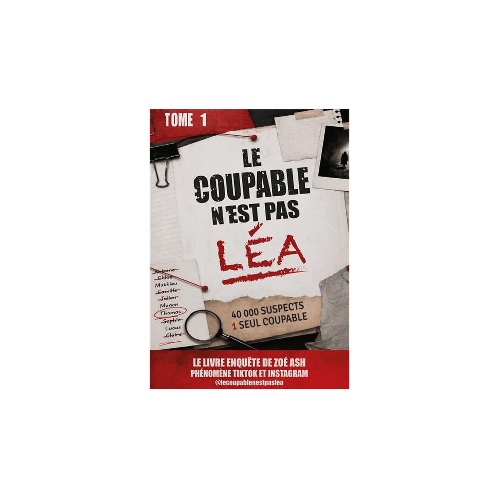 Livre-jeu d'enquête le coupable n'est pas léa, paris 23:12, 13 indices et défi de logique