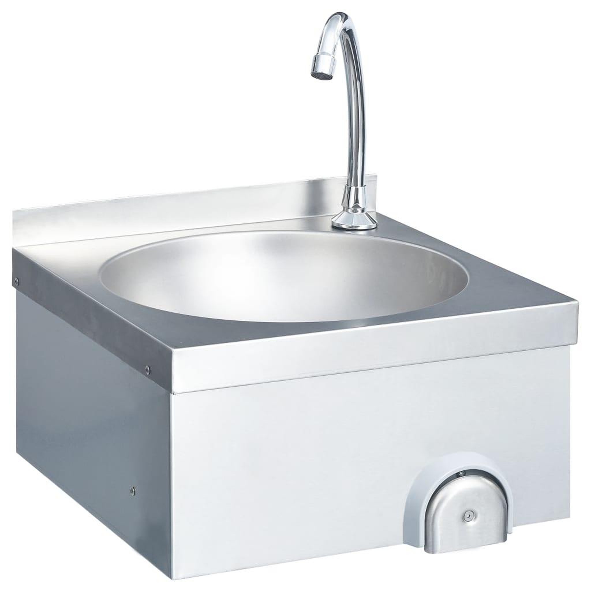 Voir la diapositive 5 : VIDAXL Lavabo de lavage avec robinet et distributeur de savon Inox