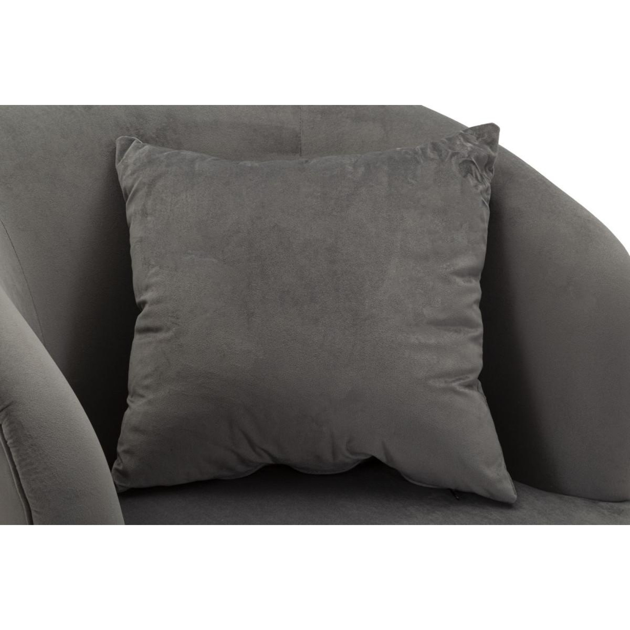 Voir la diapositive 5 : Paris Prix Fauteuil imitation fourrure  soffy  78cm gris