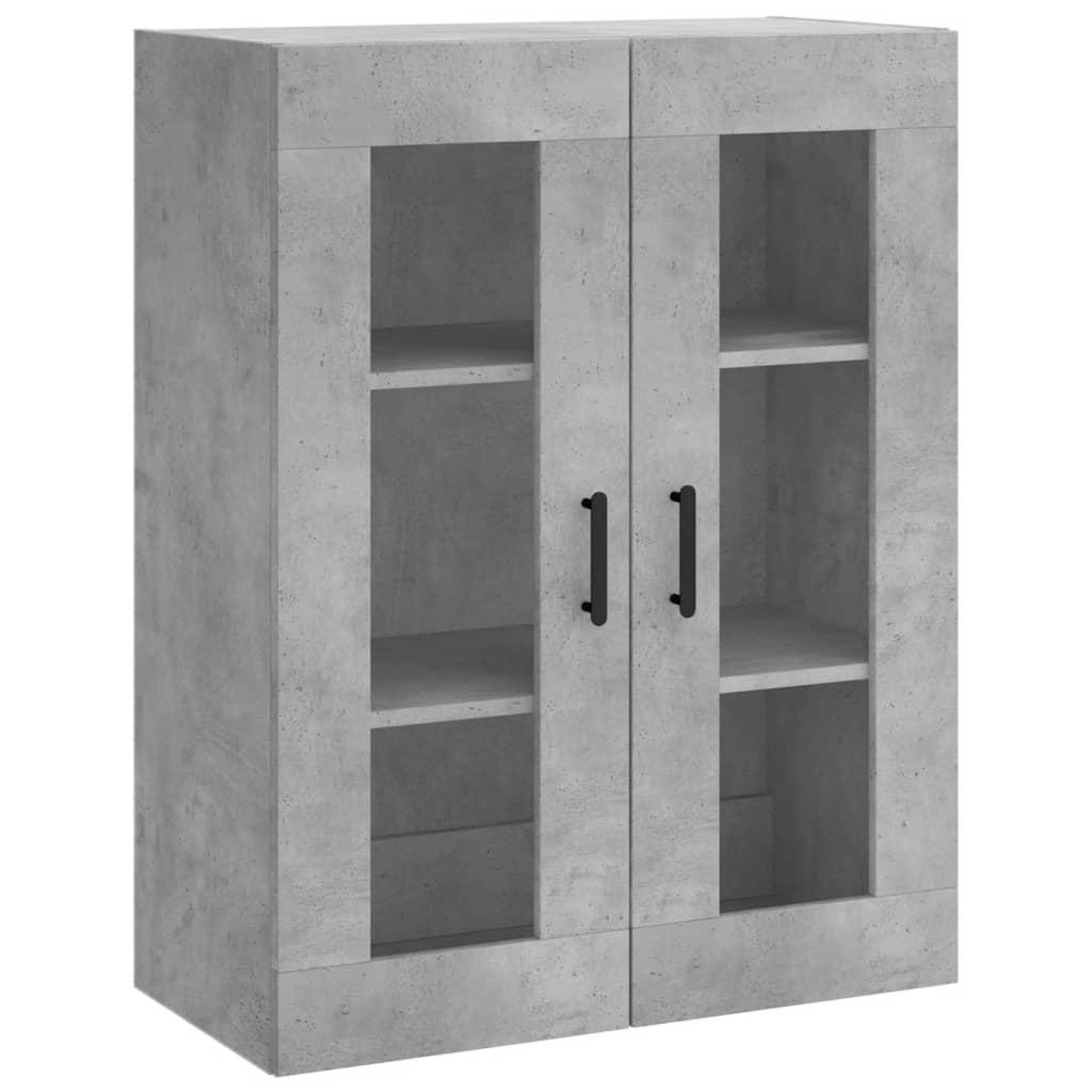Voir la diapositive 2 : VIDAXL Armoire murale gris beton 69,5x34x90 cm