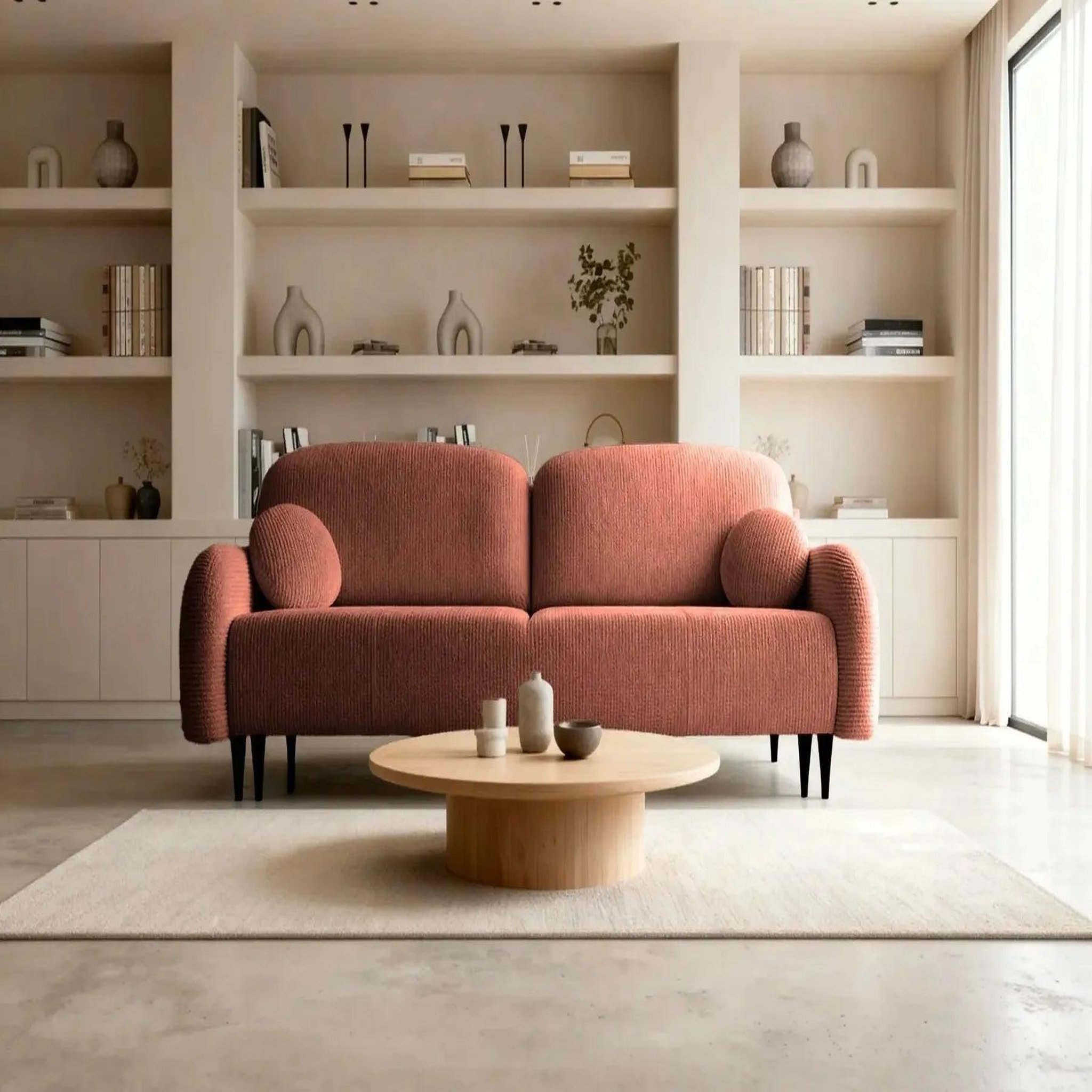 Voir la diapositive 6 : CASANOVA PARIS Roxane - canapé droit convertible tissu bouclette 2 places