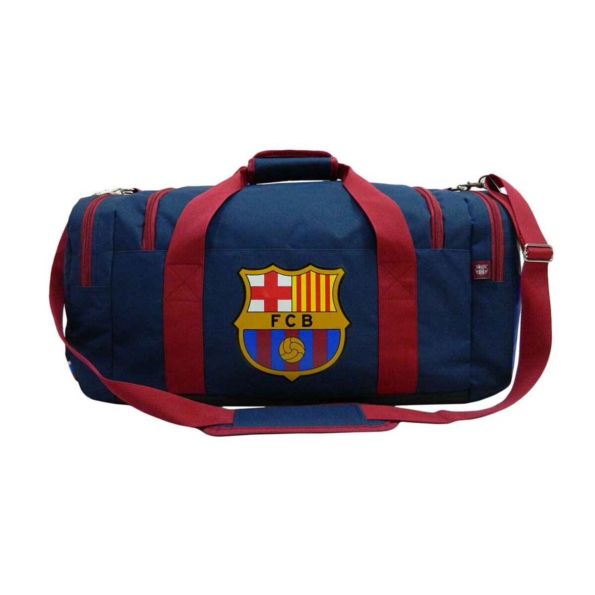  Sac de sport 1 compartiment + 3 poches 60cm garçon FC Barcelone bleu et rouge