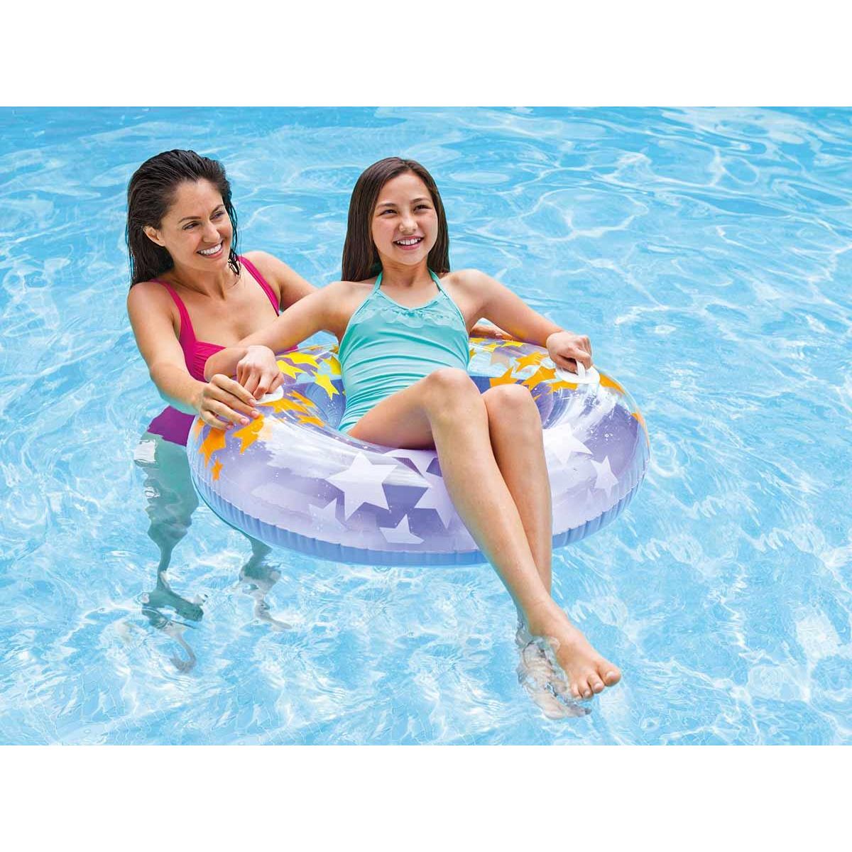 INTEX Bouée gonflable Etoiles Magiques Violet Ø 91 cm - Intex