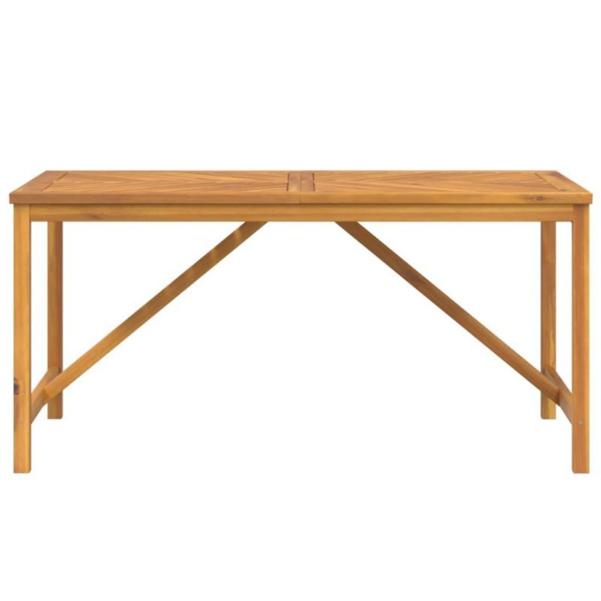 VIDAXL Table à manger de jardin 150x90x74 cm bois d acacia solide