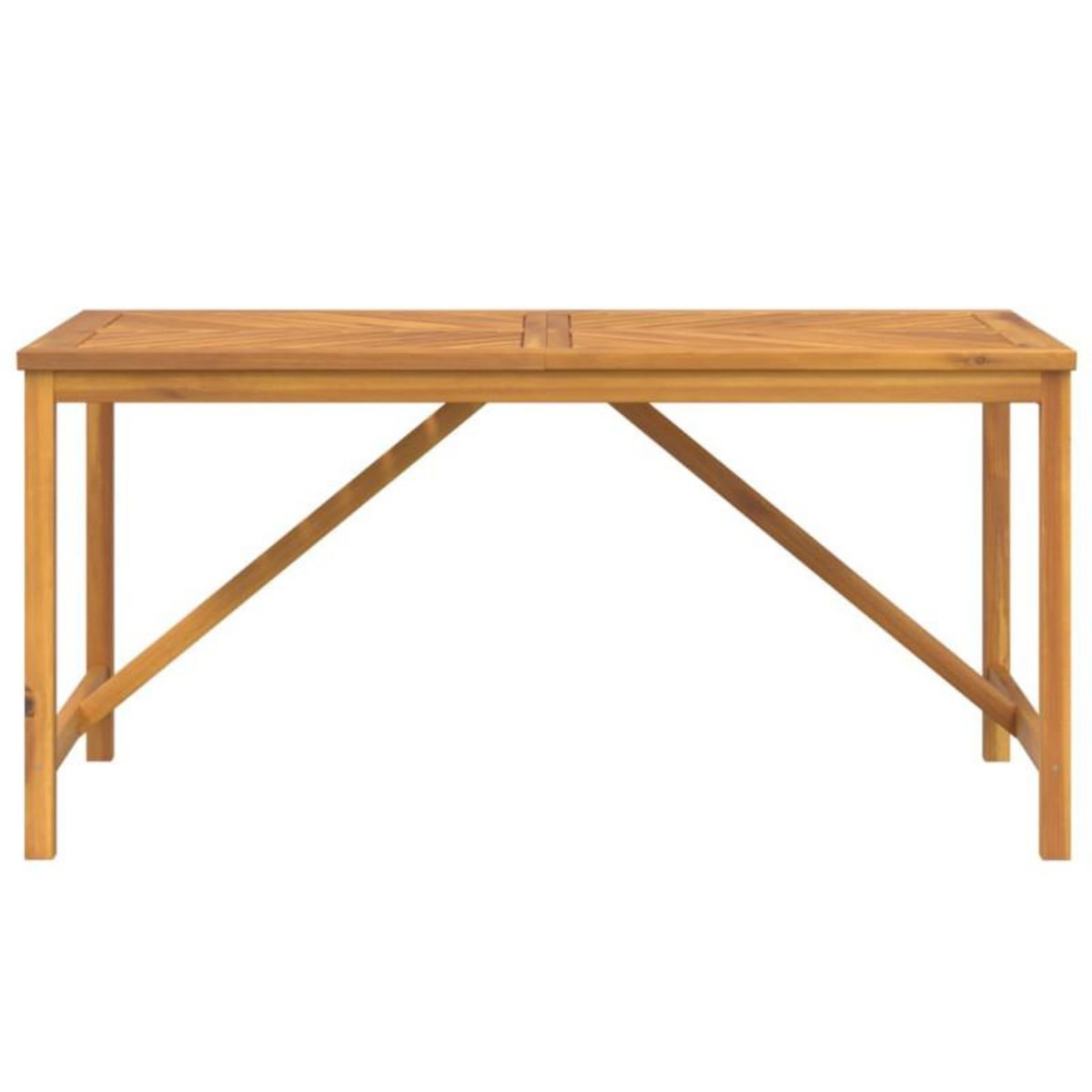 VIDAXL Table à manger de jardin 150x90x74 cm bois d acacia solide