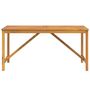 Voir la diapositive 3 : VIDAXL Table à manger de jardin 150x90x74 cm bois d acacia solide