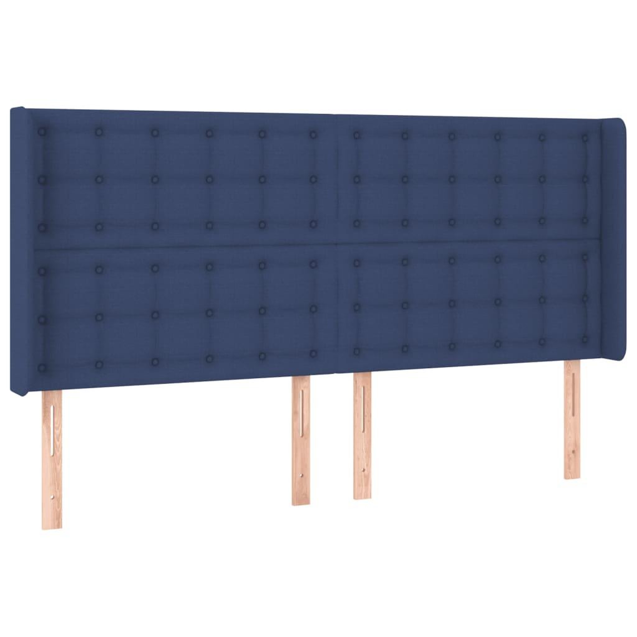 Voir la diapositive 3 : VIDAXL Tete de lit a LED Bleu 163x16x118/128 cm Tissu