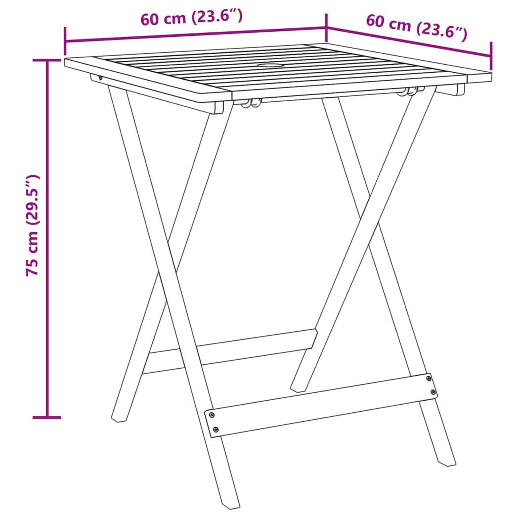 Voir la diapositive 6 : VIDAXL Ensemble de bistro 3 pcs beige polypropylene et bois massif