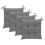 Voir la diapositive 3 : VIDAXL Chaises de jardin avec coussins lot de 4 Bois de teck solide
