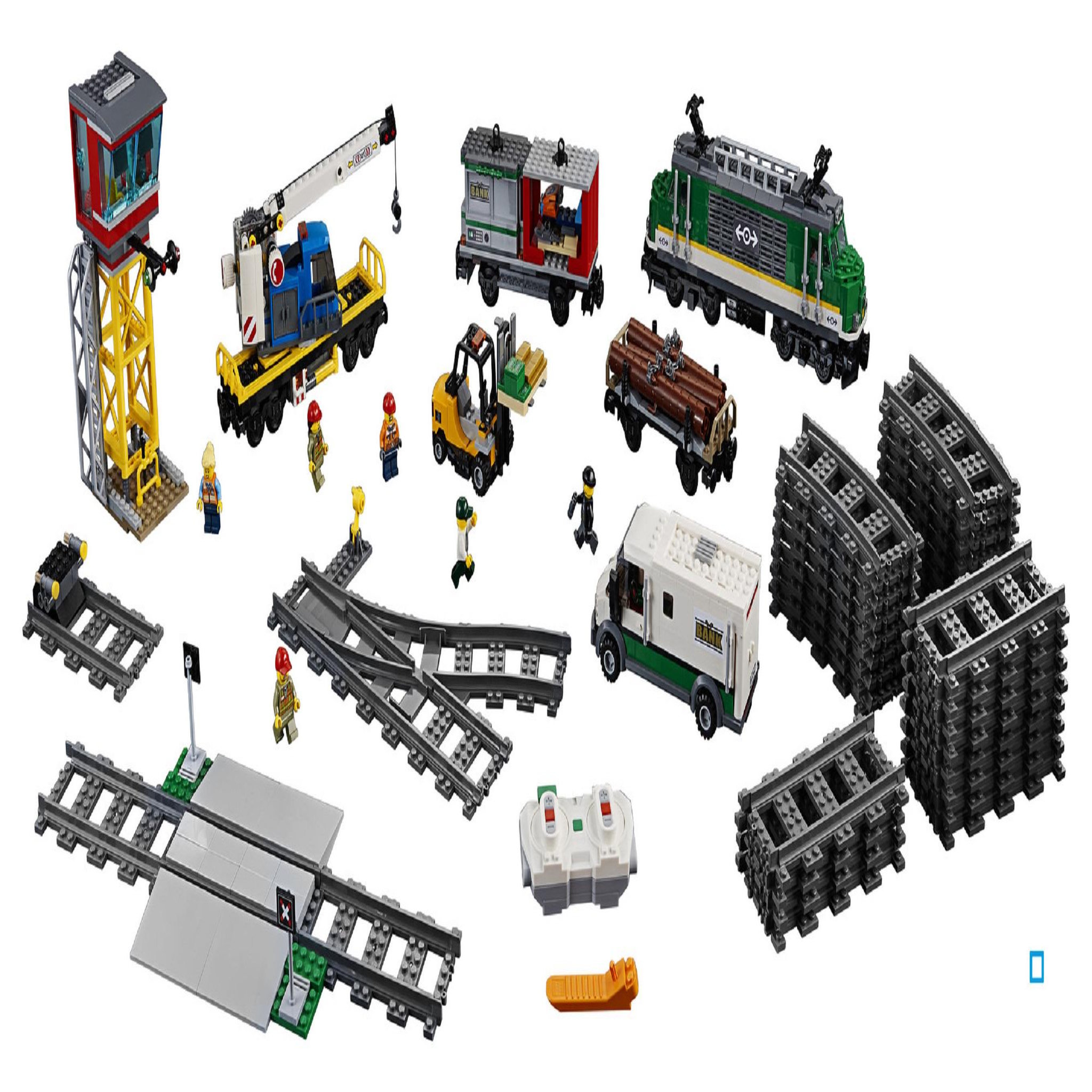 Voir la diapositive 2 : LEGO City 60198 - Le train de marchandises télécommandé