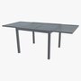 Voir la diapositive 4 : GARDENSTAR Table de jardin rectangulaire extensible - 6/8 places - Acier - Gris
