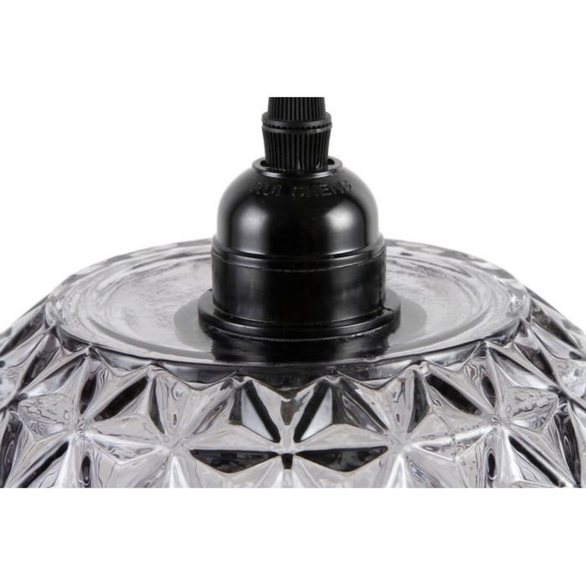 Paris Prix Lampe Suspension en Verre  Corvus  18cm Gris