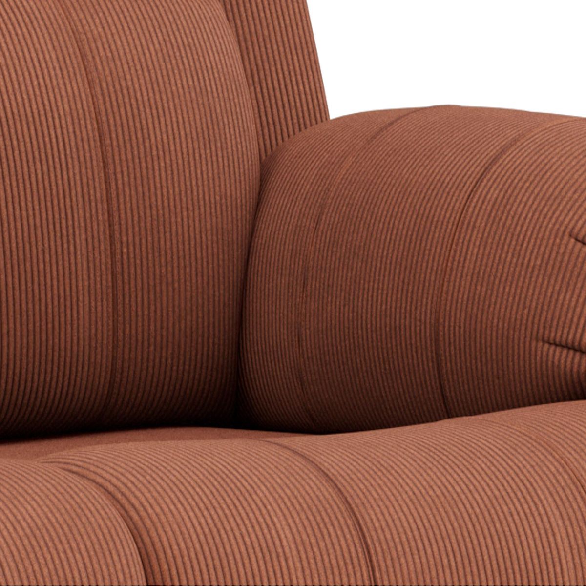 BEST MOBILIER Armand - canapé 2 places relax électrique en velours côtelé