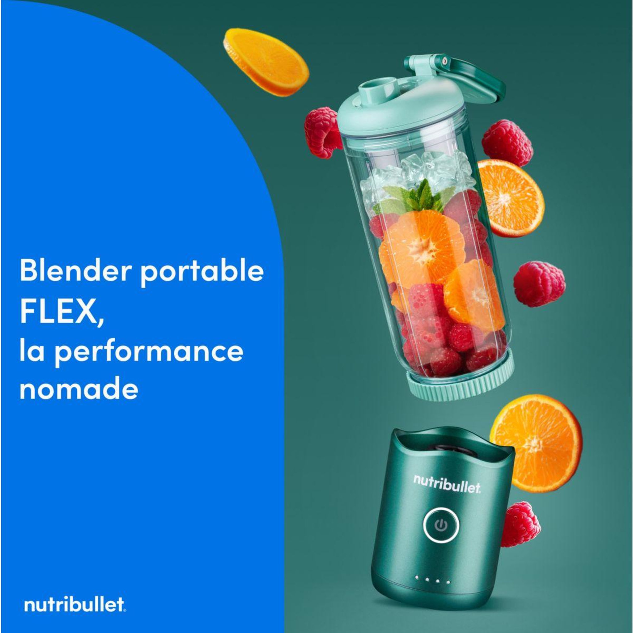 Voir la diapositive 2 : nutribullet Blender flex - evergreen nbp013gr