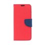 amahousse Housse Huawei P30 folio rouge texturé avec languette aimantée