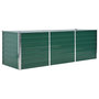 Voir la diapositive 2 : VIDAXL Lit sureleve de jardin Acier galvanise 240x80x77 cm Vert