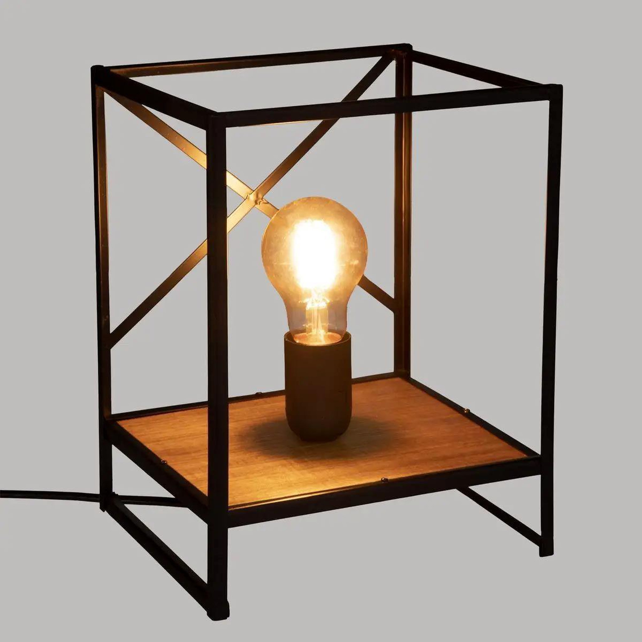 Voir la diapositive 2 : ATMOSPHERA Lampe à poser design  sideo  26cm noir