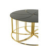Voir la diapositive 4 : Paris Prix Lot de 6 Tables d'Appoint  Tornado  48cm Or