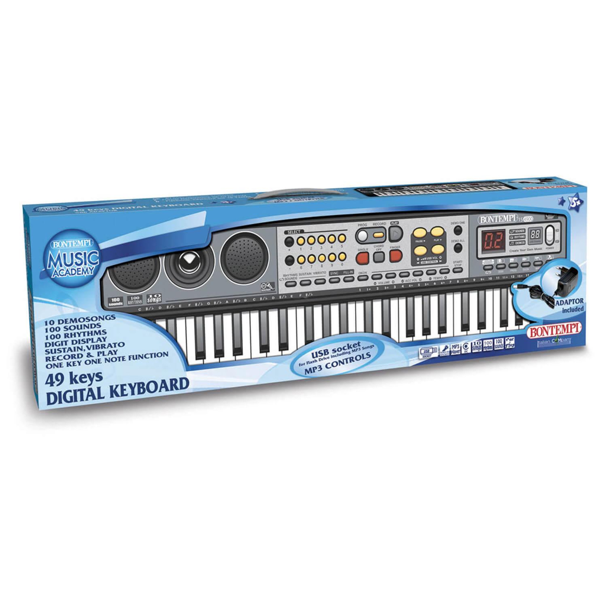 Voir la diapositive 4 : Bontempi Clavier numérique 49 touches