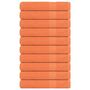 Voir la diapositive 1 : VIDAXL Serviettes de sauna 10 pcs orange 80x200 cm 360 g m² 100% coton