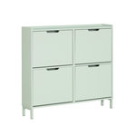 SOBUY SoBuy - Meuble À Chaussures 4 portes - Minimaliste - FSR100. Coloris disponibles : Vert, Gris, Blanc, Noir, Marron