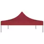 VIDAXL Toit de tente de reception 4x3 m Bordeaux 270 g/m^2