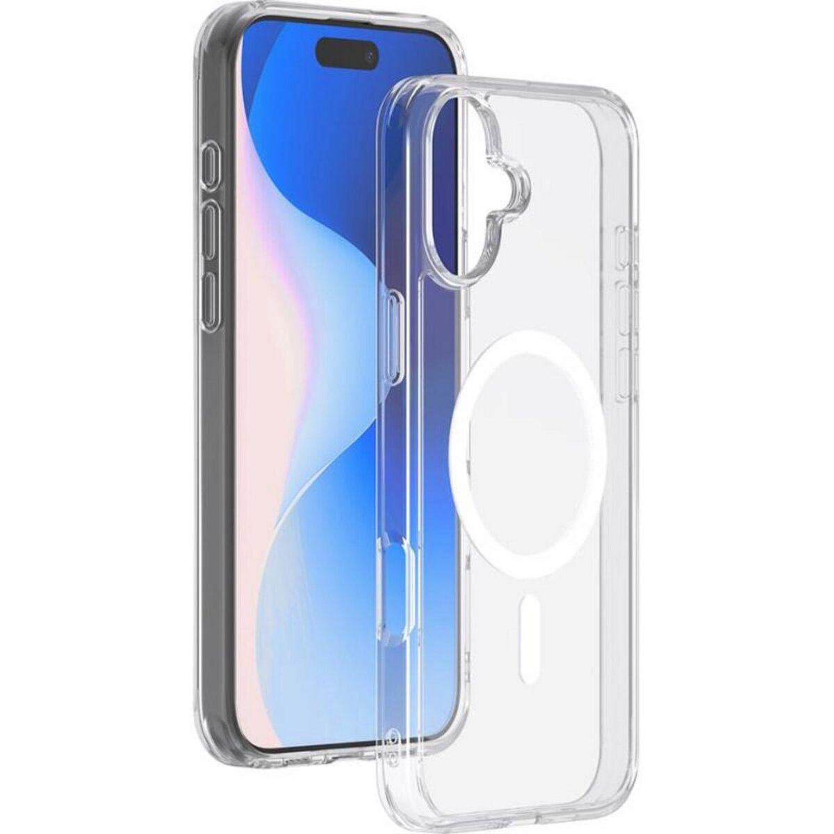 Bigben Connected Coque hybride BigBen Connected compatible MagSafe pour iPhone 16 Transparent