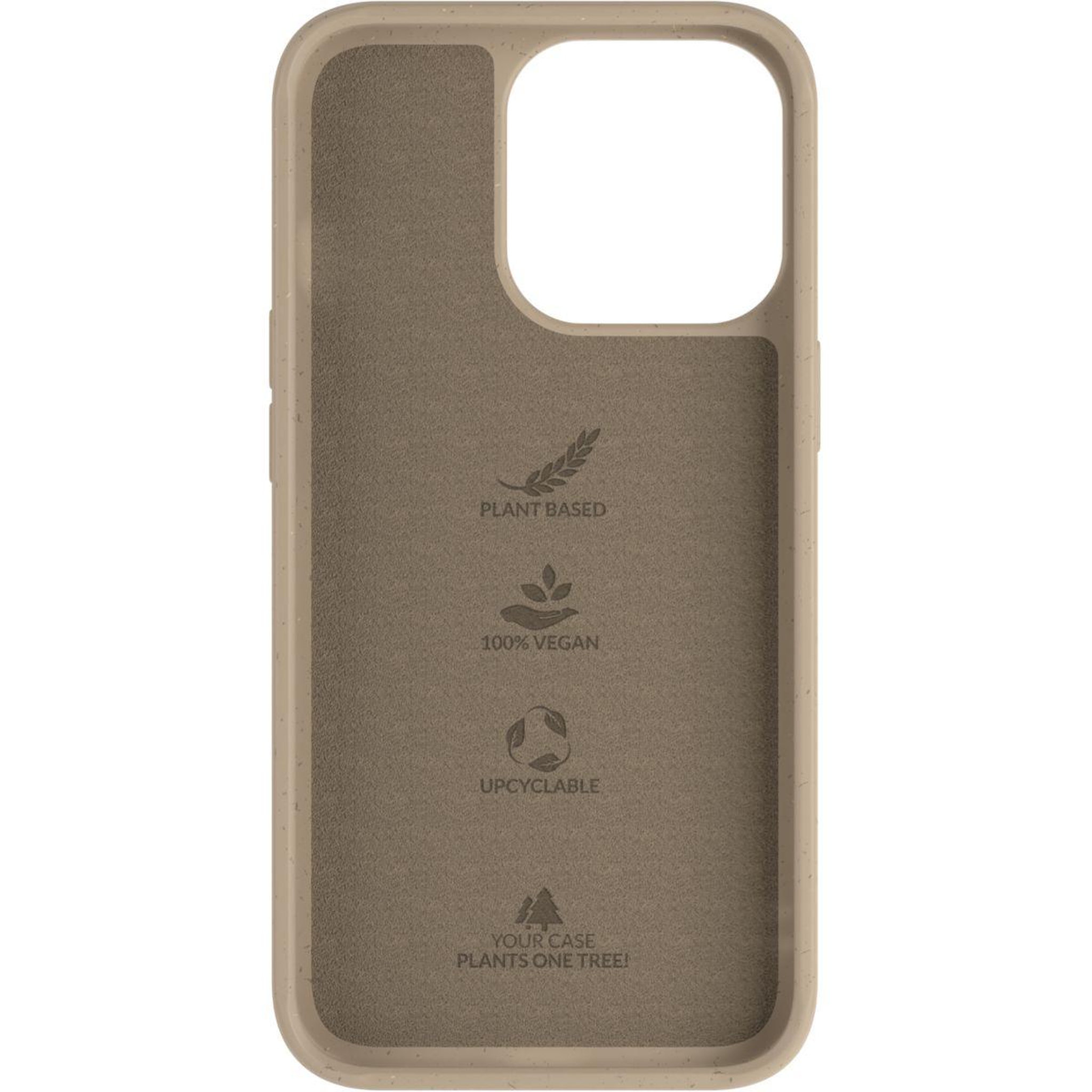 Voir la diapositive 5 : WOODCESSORIES Coque bumper iPhone 14 Pro Max BioCase Taupe