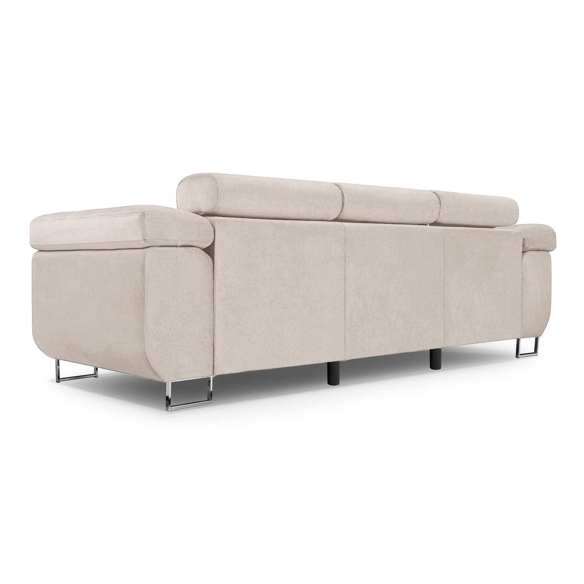 Voir la diapositive 4 : BEST MOBILIER Pablo - canapé 3 places - convertible avec têtières réglables - en velours