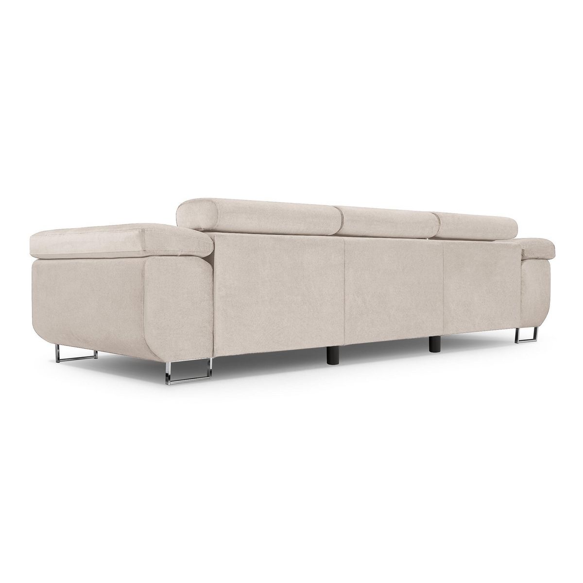 BEST MOBILIER Pablo - canapé 3 places - convertible avec têtières réglables - en velours