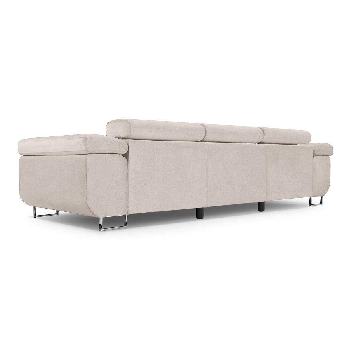 BEST MOBILIER Pablo - canapé 3 places - convertible avec têtières réglables - en velours